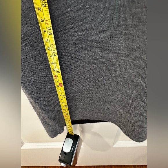 Theory Charcoal and black Open Front reversible cardigan - Picture 10 of 11